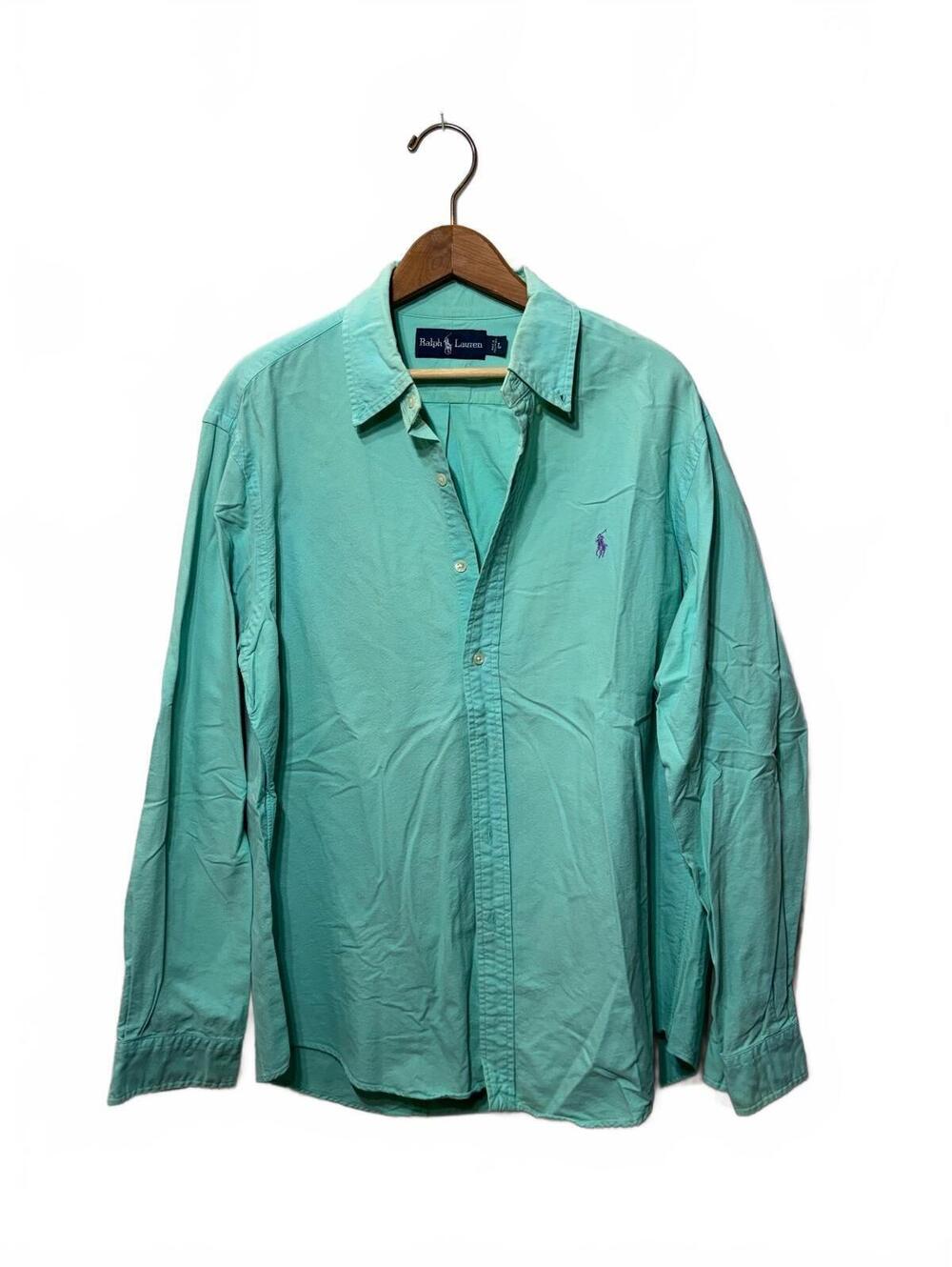 Ralph Lauren Mint Green Oxford Pony Logo L